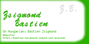 zsigmond bastien business card